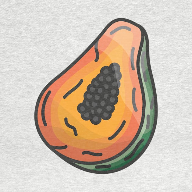 Papaya Fruit by JDP Designs